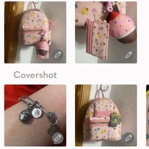 Disney👑backpack🎒purse keyring ID holder Alex&Ani 🧁bangle
